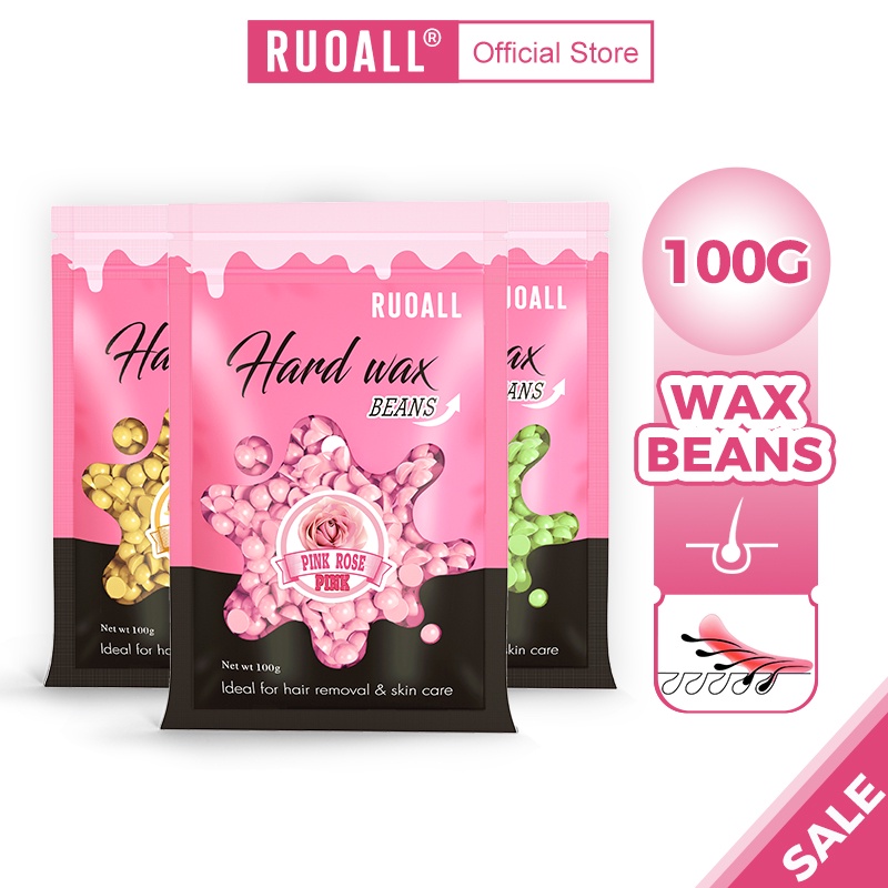 Sáp hạt đậu tẩy lông 100g chuyên nghiệp RUOALL