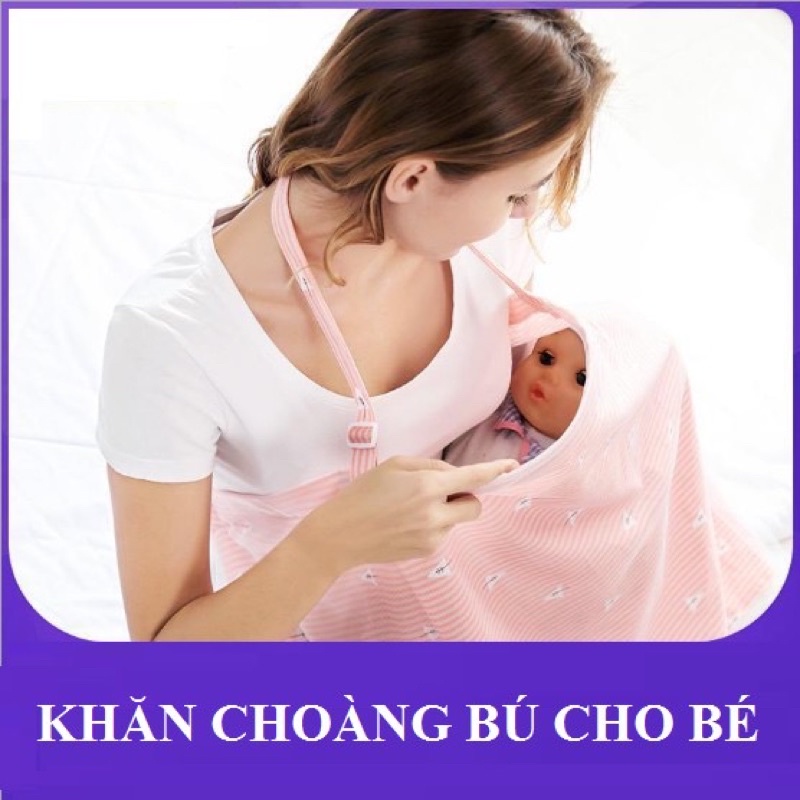 Khăn che bé bú, chống nắng đa năng