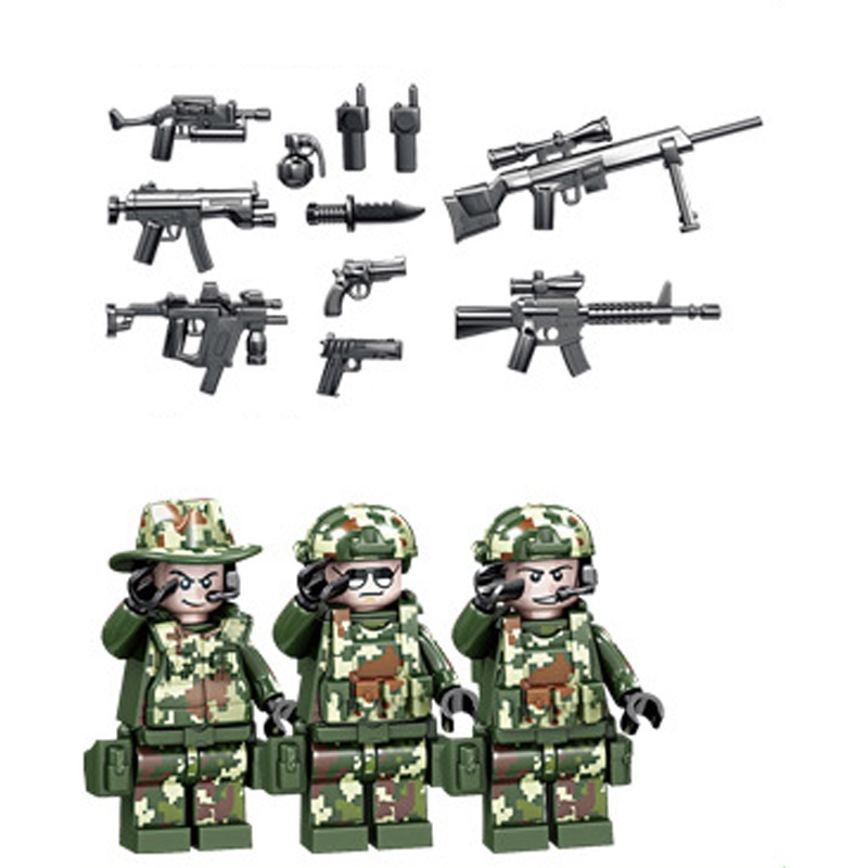 Đồ chơi Lắp ráp Humvee Quân sự, Kazi 84070 Jeep Car, Xếp hình thông minh, Mô hình quân sự