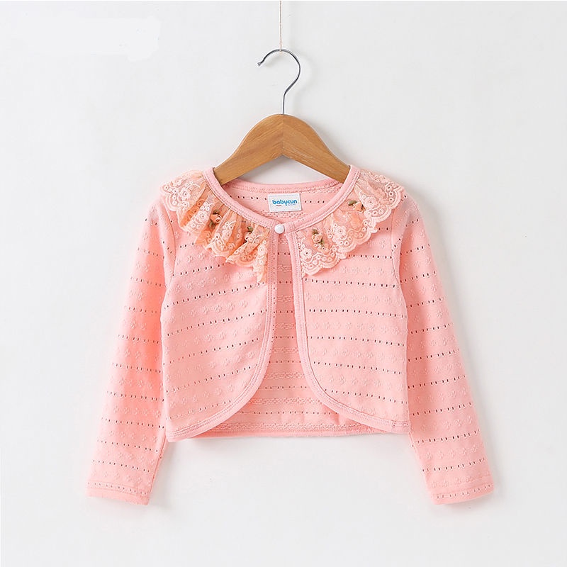 Áo Khoác Cardigan Công Chúa Tay Dài Thời Trang Xuân Thu Cho Bé Gái