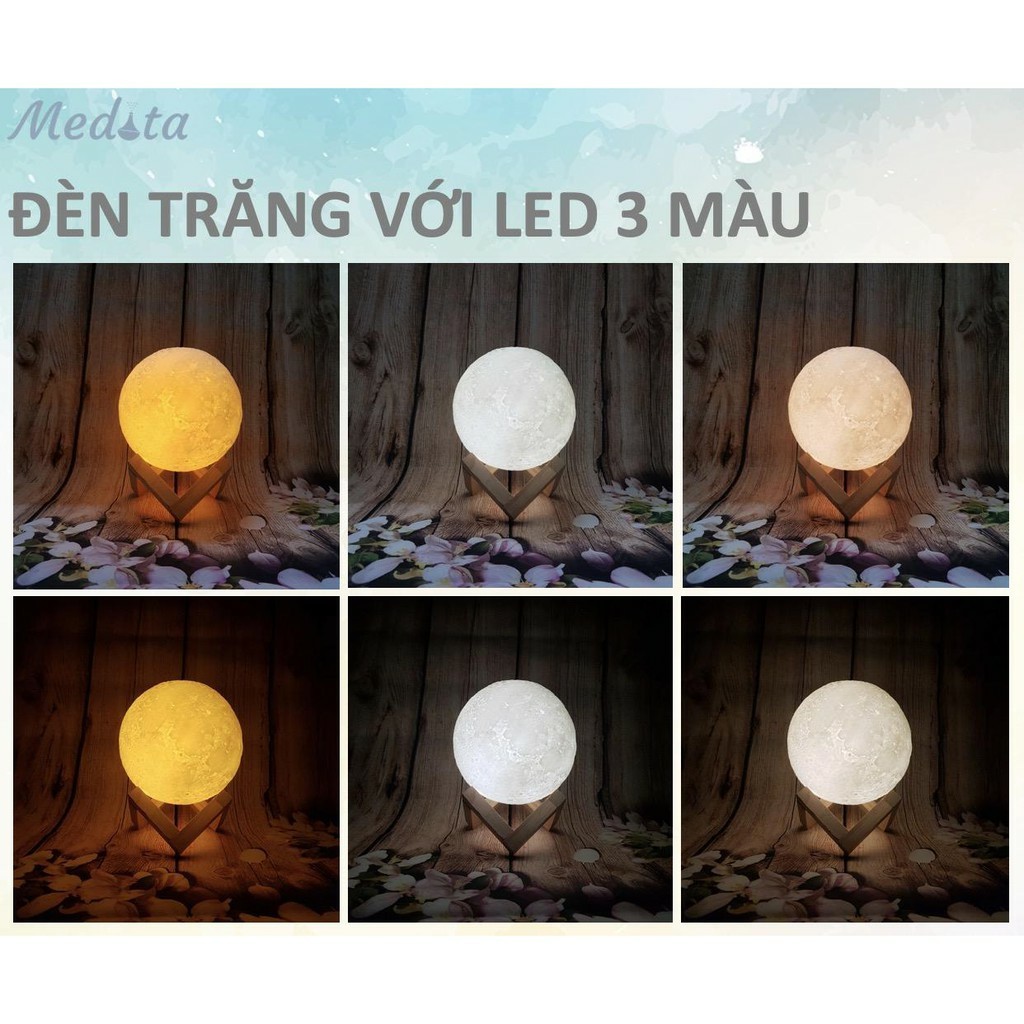 Đèn ngủ mặt trăng Moon Light 3D Sang Trọng