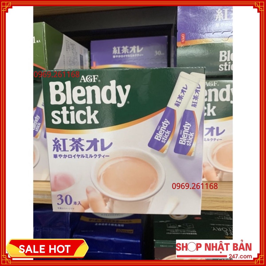 [ giá tốt ] Bột trà sữa hồng trà Blendy (10 stick x 11g) - Chính hãng