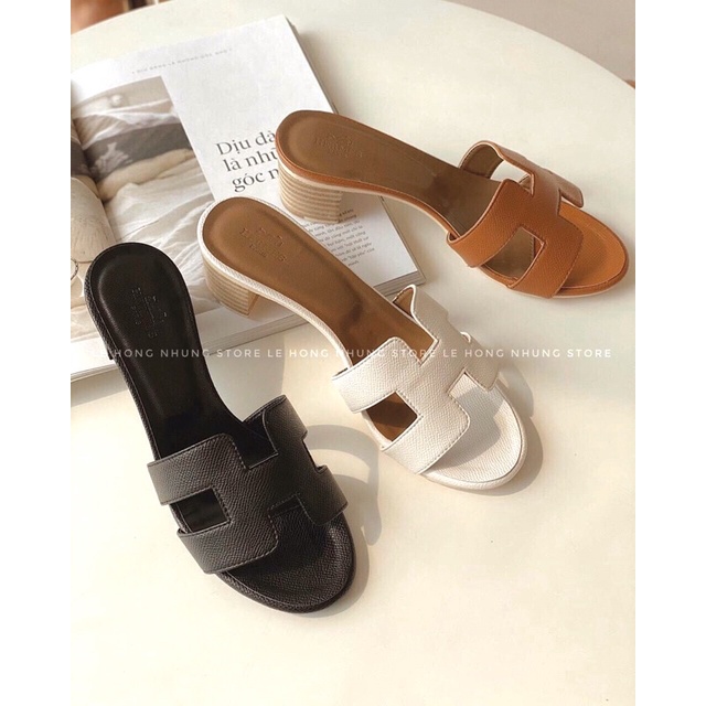 Dép HM da sần đế cao 5cm . Hàng QCCC