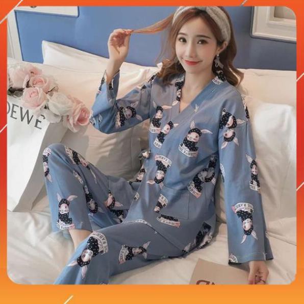 [ Hàng oder ] Đồ ngủ cho phụ nữ trung niên cotton [Hà Nội] [Free Ship99K]