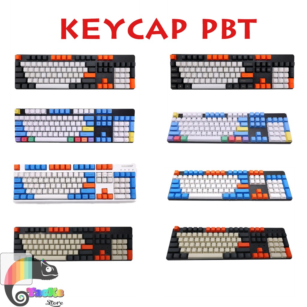[NHIỀU MẪU] Keycap PBT 108 nút dành cho bàn phím cơ chất lượng cao I Set Keycaps 108/104/87 keys Sky Dolch, Filco, RGBY