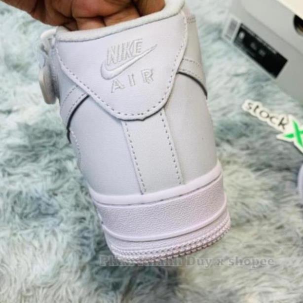 Giày thể thao Nike mid trắng air force one 1 af1 cao cổ nam nữ hàng SC _mi9 : ! 🕹 ! 🍉