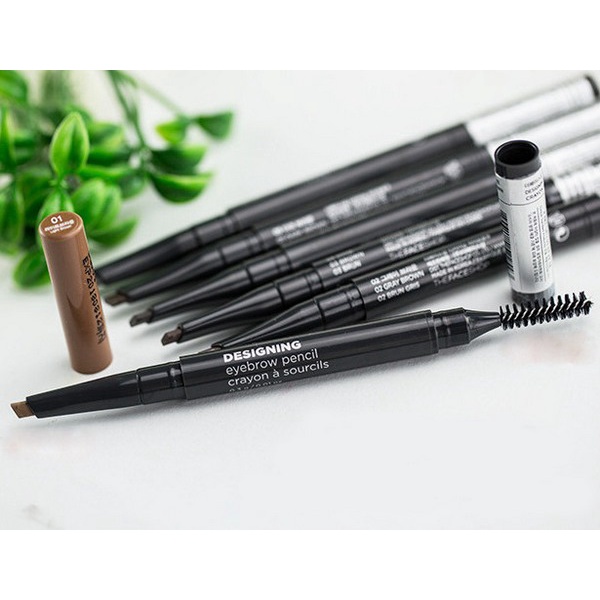 Chì Kẻ Mày 2 Đầu The Face Shop Designing Eyebrow Pencil