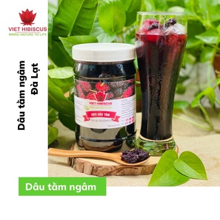 Siro dâu tằm ngâm đường kèm quả [1kg] thủ công không chất bảo quản