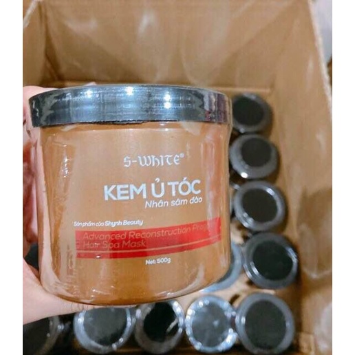 Kem Ủ Tóc Nhân Sâm Đào S-White Làm Tóc Chắc Khỏe 500g