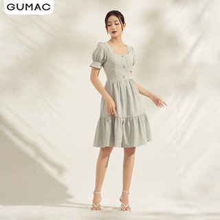 Đầm cổ vuông rã cúp DA1126 GUMAC