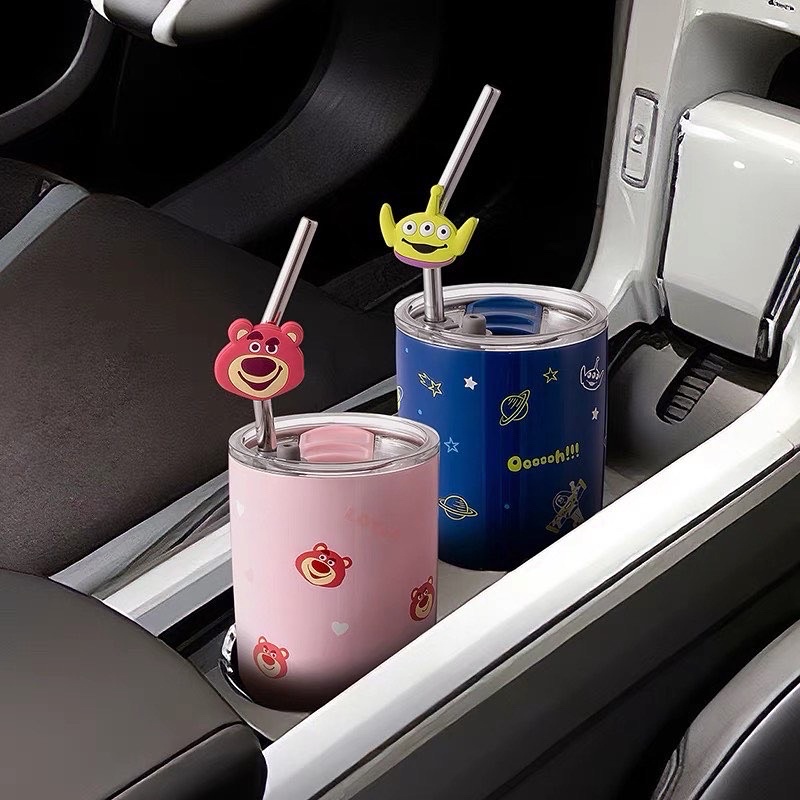 (hết lotso) Bình nước alien kèm ống hút