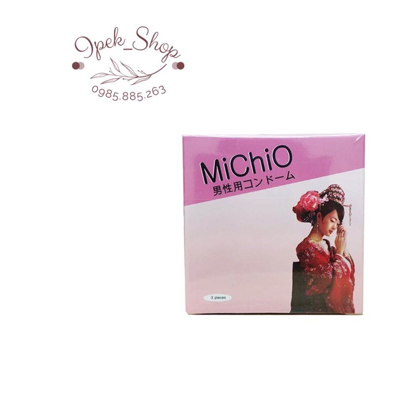 Bao cao su MICHIO - Hộp 3 Pcs- Nhật Bản - Ipek_Shop