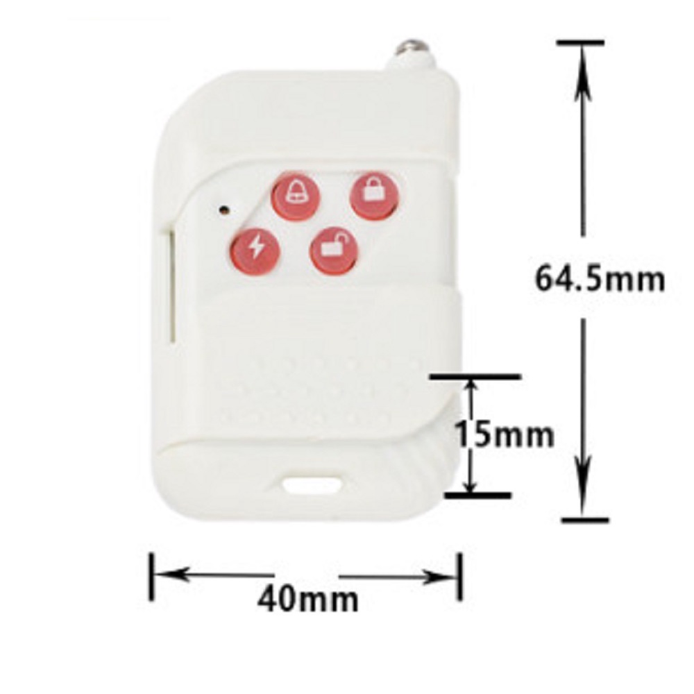 Remote điều khiển từ xa dùng cho bộ chống trộm trung tâm, tần số 433mhz