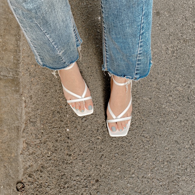 Sandal Kara gót vuông 5P - shoes By Jane