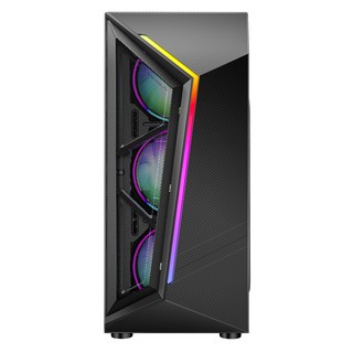 THÙNG MÁY TÍNH CASE AAP PLUS GAMING LED RGB (Hông trong suốt). VI TÍNH QUỐC DUY.