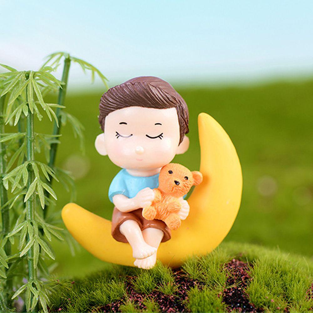 CONOPERY Bộ 2 Tượng Cặp Đôi Mini Trang Trí Tiểu Cảnh Mới