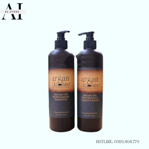 SET GỘI XẢ, CẶP GỘI XẢ ARGAN OIL DELUXE 1000ML HƯƠNG NƯỚC HOA. AI STORE