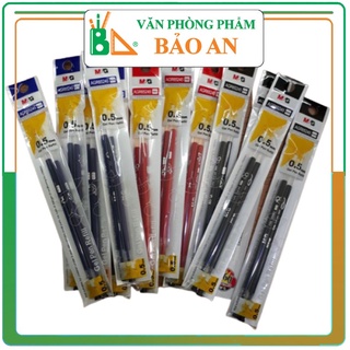 10 vỉ ruột bút gel mg 0.5mm dài 13cm - lắp vào bút gel q7