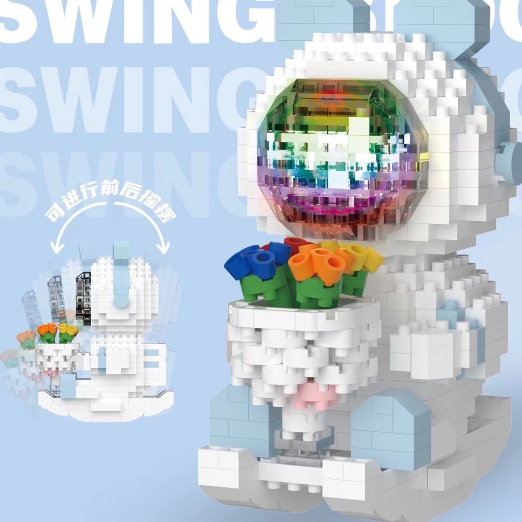 Đồ Chơi Xếp Hình Phi Hành Gia Giáo Dục Cho Bé