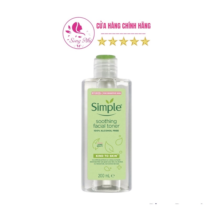 TONNER DÀNH CHO DA NHẠY CẢM SIMPLE 200ML