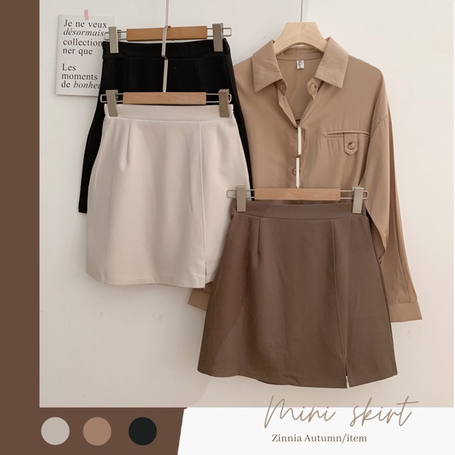 Chân váy xẻ bên ( có lót quần )