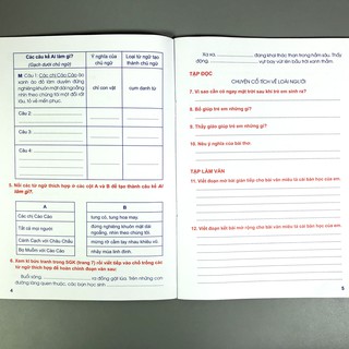 Vở Thực Hành Tiếng Việt - Lớp 4 (Tập 1-2)