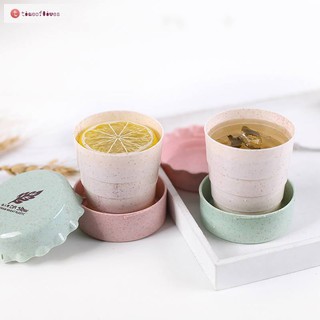 Ly gập tiện lợi chất liệu lúa mì và nhựa sức chứa 130ml