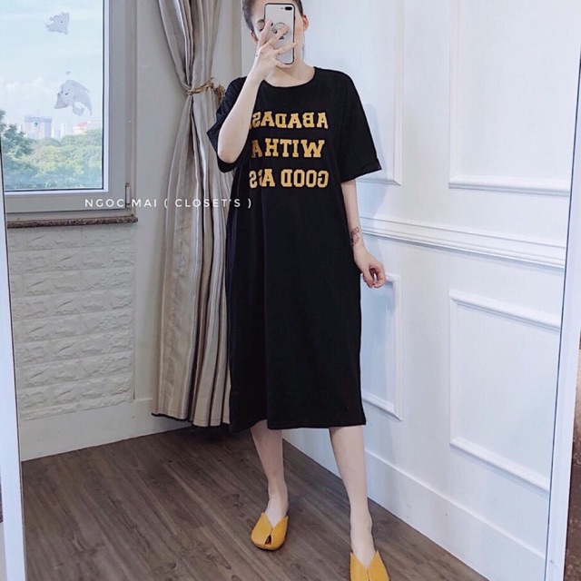 Váy thụng chữ xoắn lưng | BigBuy360 - bigbuy360.vn