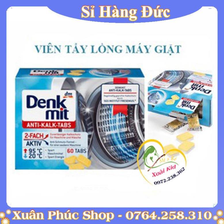 VIÊN TẨY LỒNG MÁY GIẶT DENKMIT ĐỨC ,Tẩy Và Chống Bám Cặn Trong Lồng Giặt