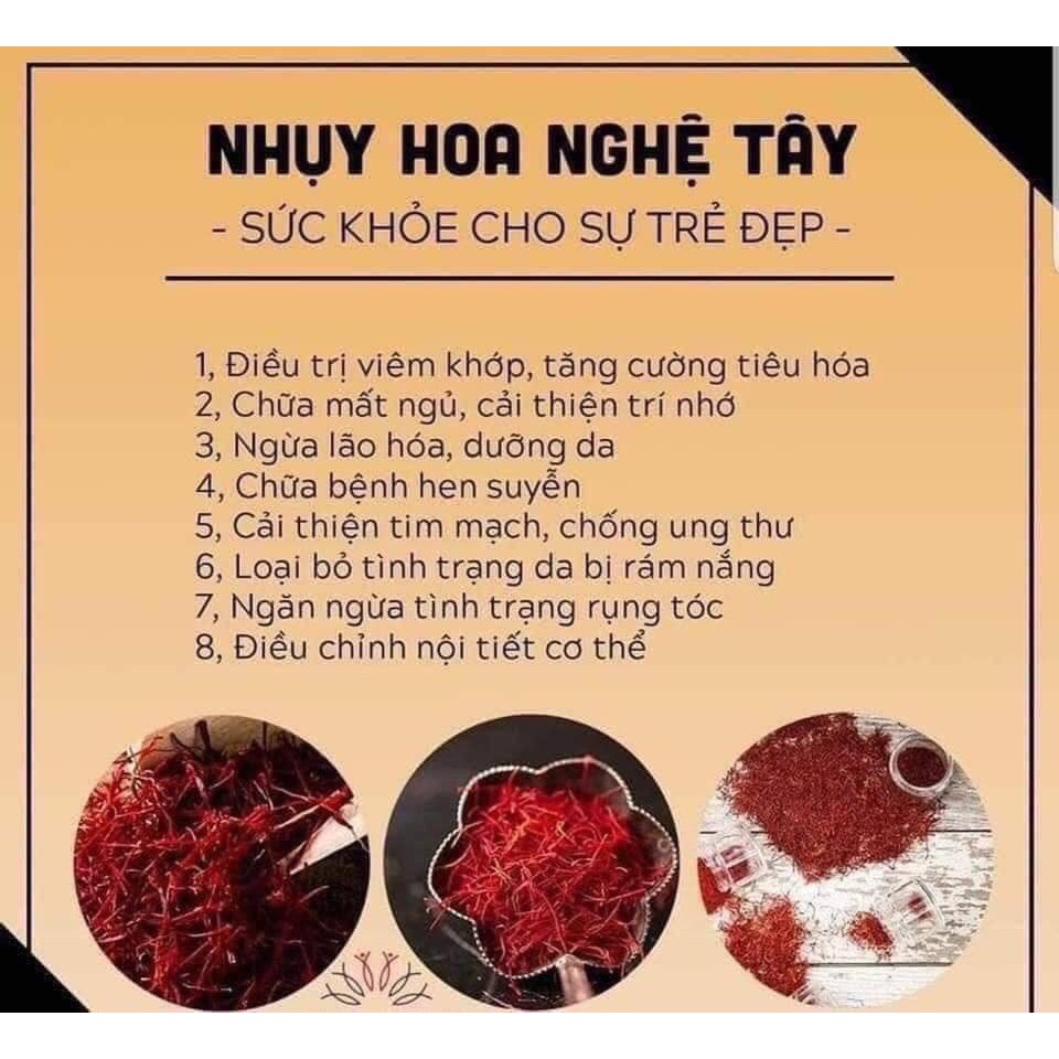 Hộp 1gr Saffron Nhụy Hoa Nghệ Tây - Bahraman Saffron