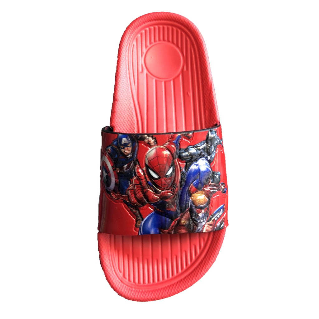 Dép lê trẻ em bé trai siêu nhân người nhện siêu anh hùng marvel xốp siêu nhẹ 1002 size 24-35