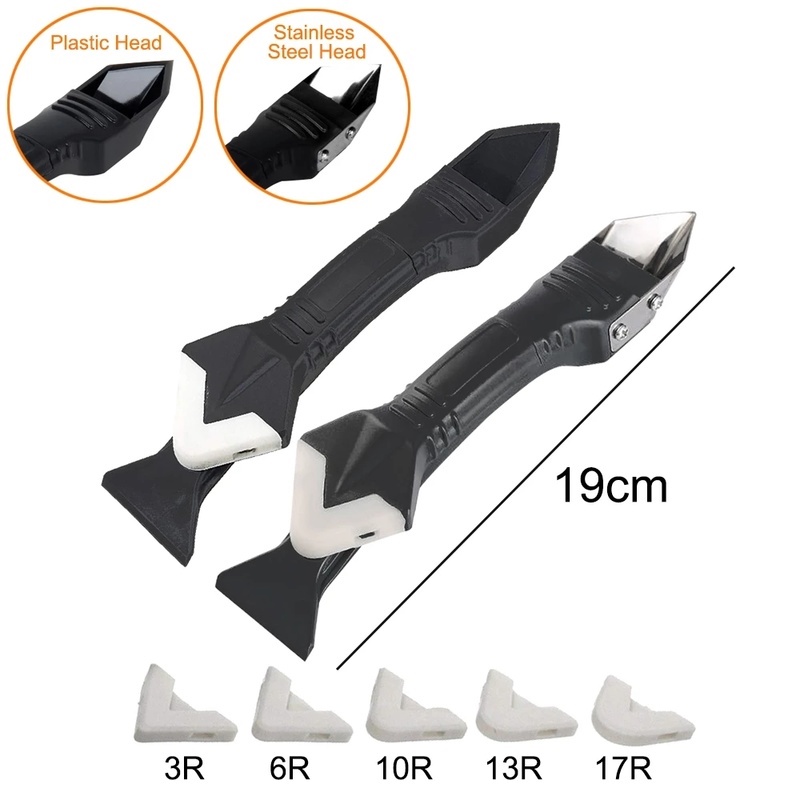 Dụng Cụ Cạo Viền Silicone 5 Trong 1 Cho Nhà Bếp / Phòng Tắm