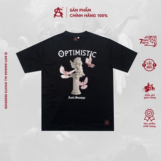 Áo Thun Unisex Tay Lỡ Form Rộng Anti.savage hình in cao cấp màu đen -