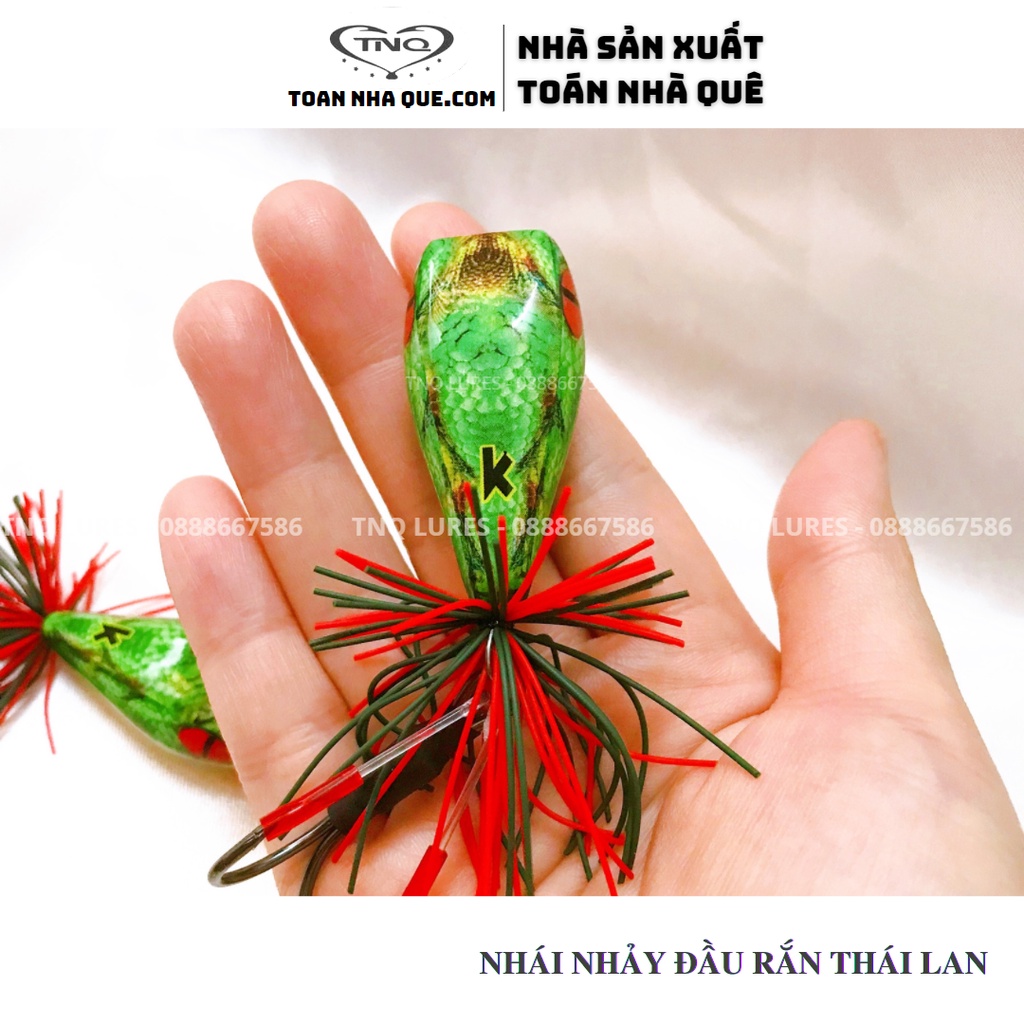 Nhái nhảy đầu rắn Thái Lan - TNQ LURE Toán nhà quê