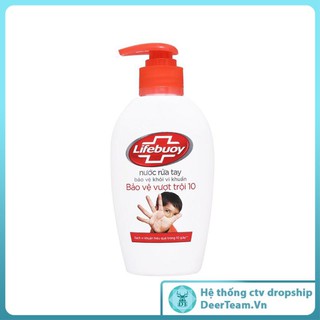 NƯỚC RỬA TAY LIFEBUOY BẢO VỆ VƯỢT TRỘI 177ML (ĐỎ) [deerteamvn]