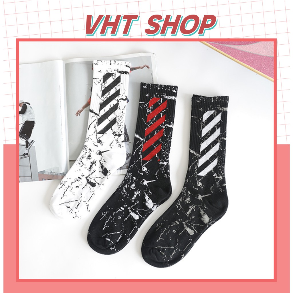 Vớ tất cổ cao nam nữ vải cotton co giãn phong cách Ulzzang cao cổ trẻ trung TC45 - VHT SHOP