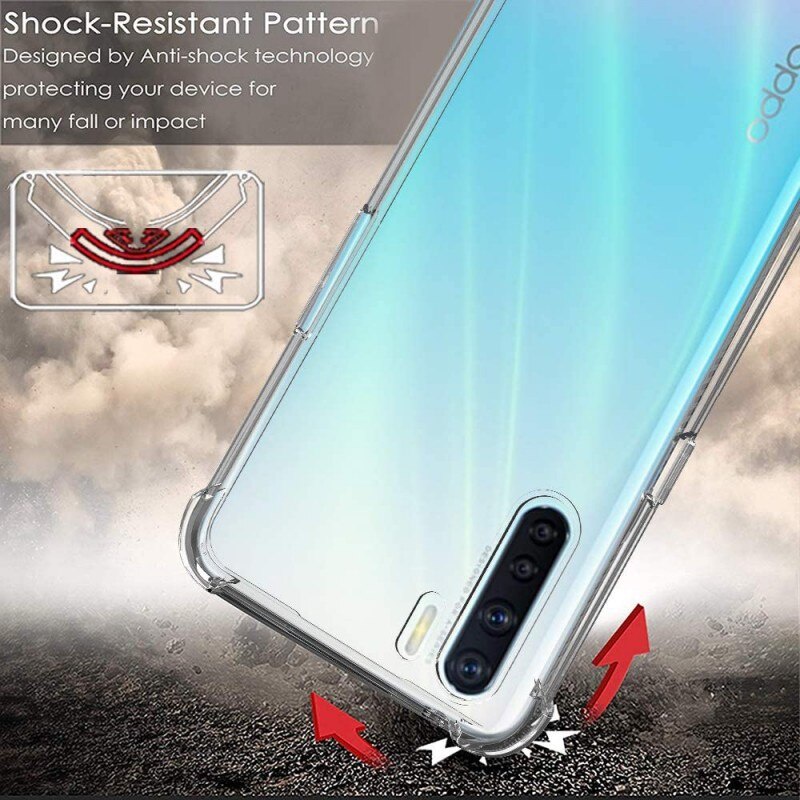 Ốp Điện Thoại Silicon Có Túi Khí Chống Sốc Cho OPPO Reno 7Z 5G Reno 7 6Z 6 5 5G A95 A55 A54 A93 A94 A53 A16 A74 5G