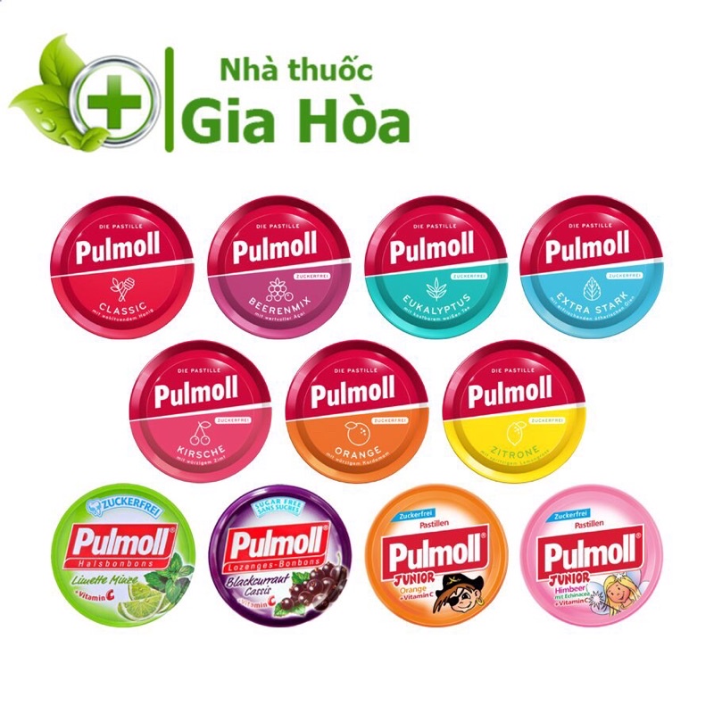 Kẹo ngậm Pulmoll không đường giúp giảm ho, thông cổ, mát họng, giảm đau họng
