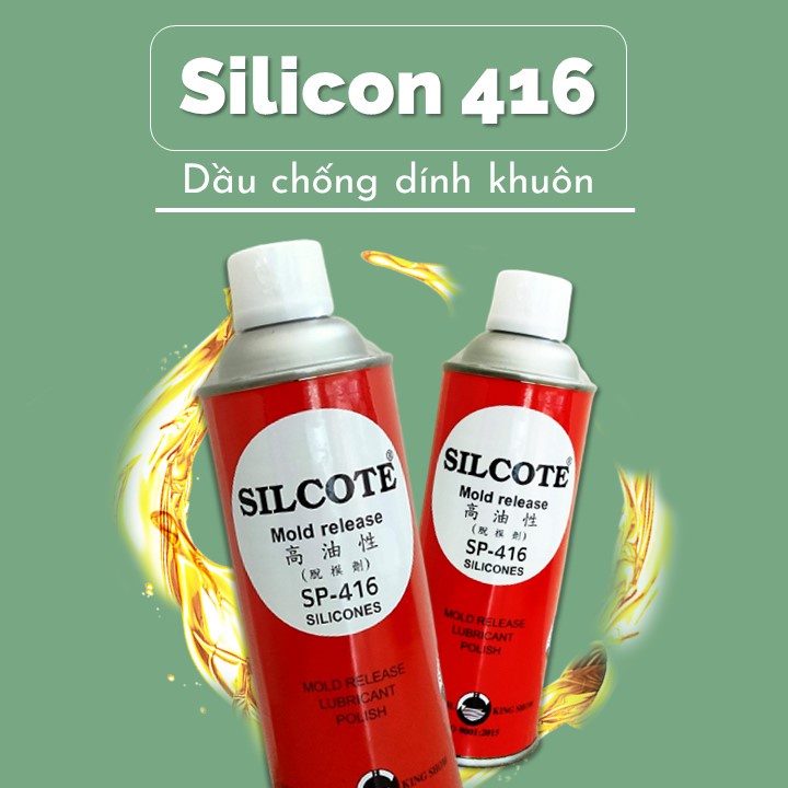 Bình xịt Silicone tách khuôn nhựa công nghiệp Silcote SP-416 450ml