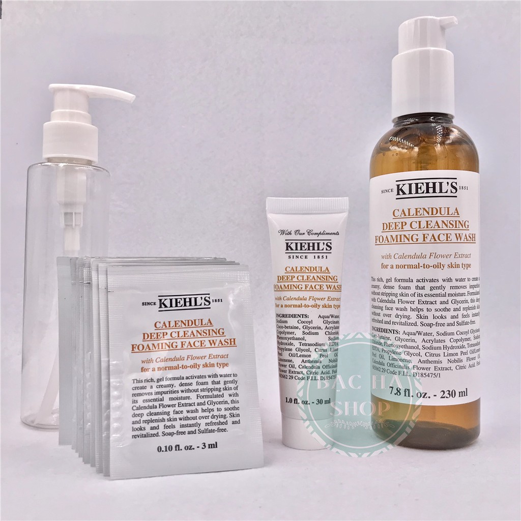 Kiehl's / Kiehls Sữa Rửa Mặt Hoa Cúc Calendula Deep Cleansing Foaming Face Wash 30ml