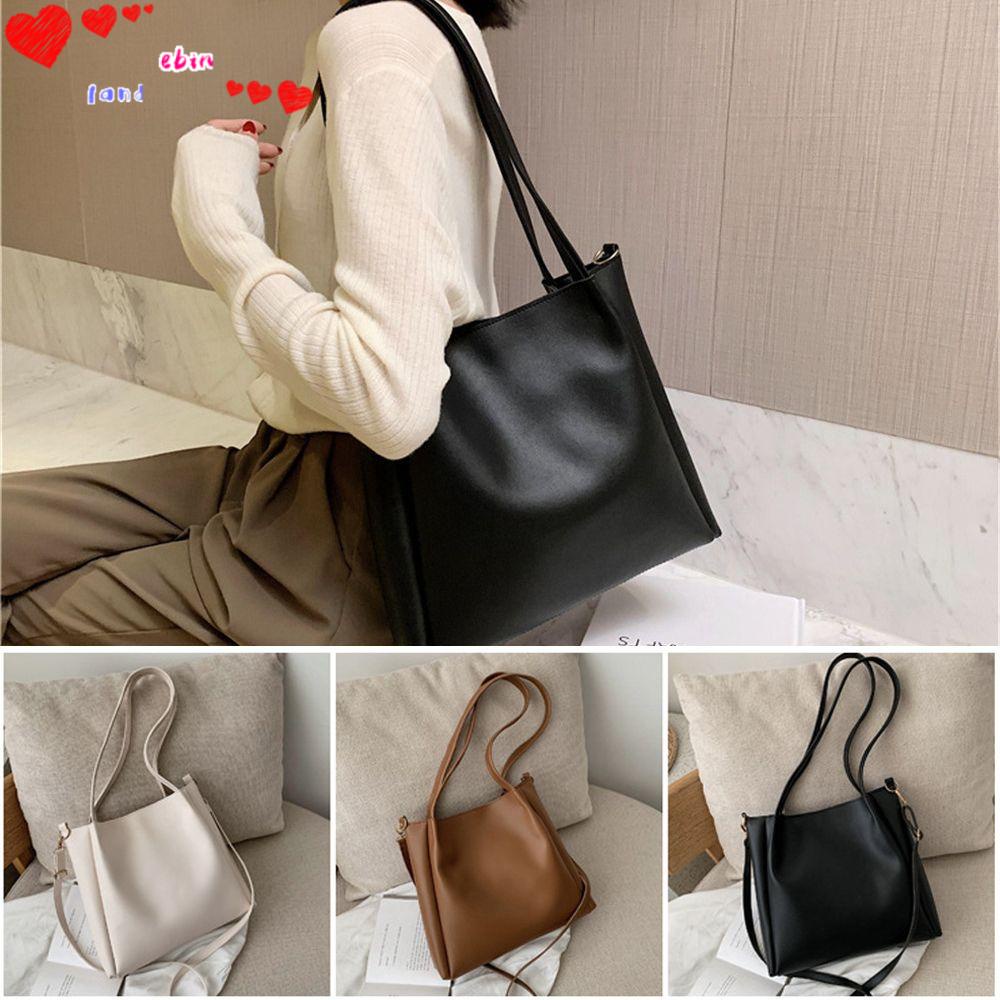 Túi Xách Da PU Cỡ Lớn Phong Cách Retro Thời Trang Cho Nữ