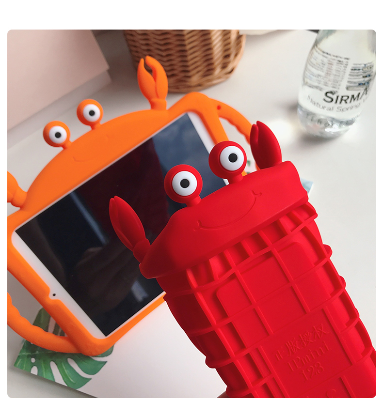 Ốp máy tính bảng mềm hình cua đỏ đáng yêu cho iPad 9.7 2018 2017 10.2 7th Pro 9.7 10.5 Air 1 2 3 Ipad mini 1 2 3 4 5 | BigBuy360 - bigbuy360.vn