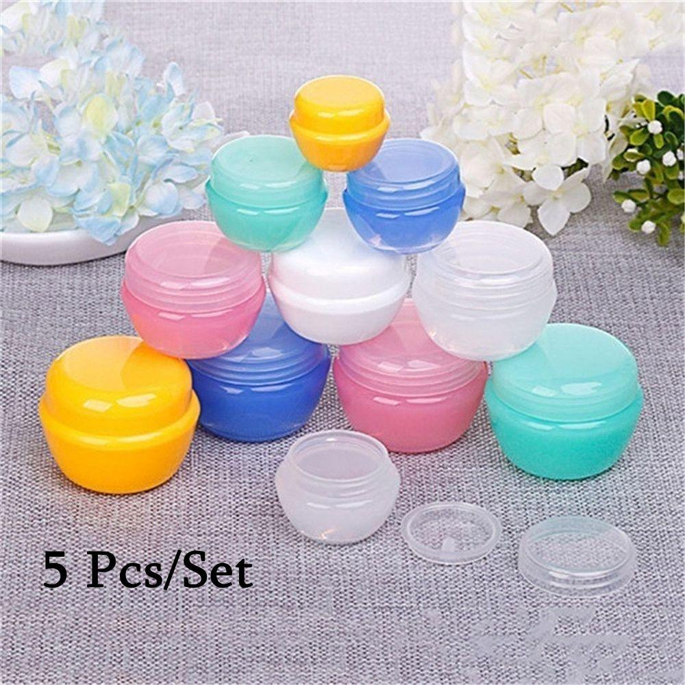 MIH Set 5 Hộp Rỗng Đựng Kem Trang Điểm 10g Tiện Dụng Khi Đi Du Lịch