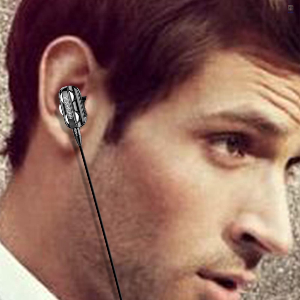 (Giao Hàng Nhanh) Tai Nghe Nhét Tai A4 Cổng 3.5mm Chống Nước Màu Đen Phong Cách Thể Thao