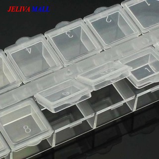 Khay đựng đá nail 12 ô nắp bật