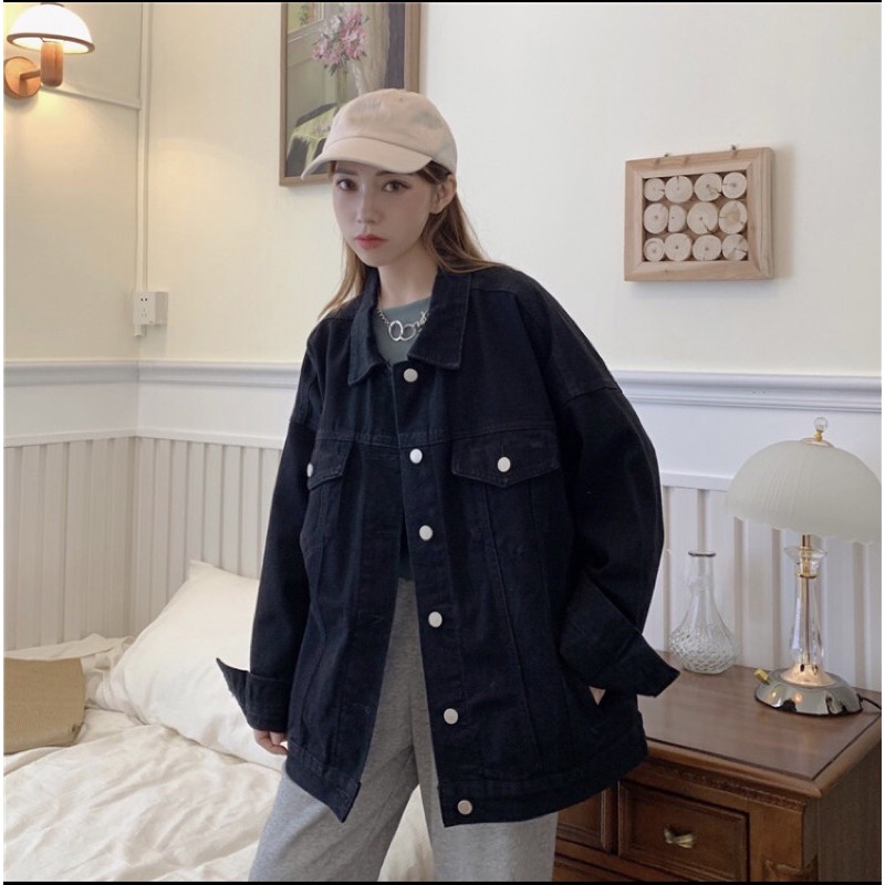 [ẢNH THẬT BY ST ] ÁO KHOÁC JEANS NỮ FREESIZE PHÙ HỢP CHO NHỮNG BẠN DƯỚI 65kg