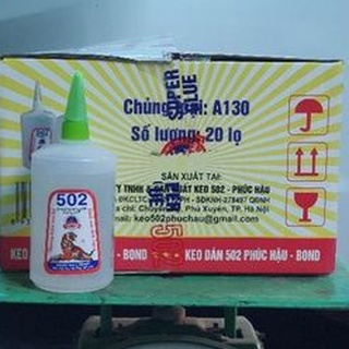 Keo 502 khô mau sau 3s, chủng loại A130 Phúc Hậu hàng loại 1 Cam Kết Keo 502 A130 Thương hiệu chính hãng Phúc Hậu