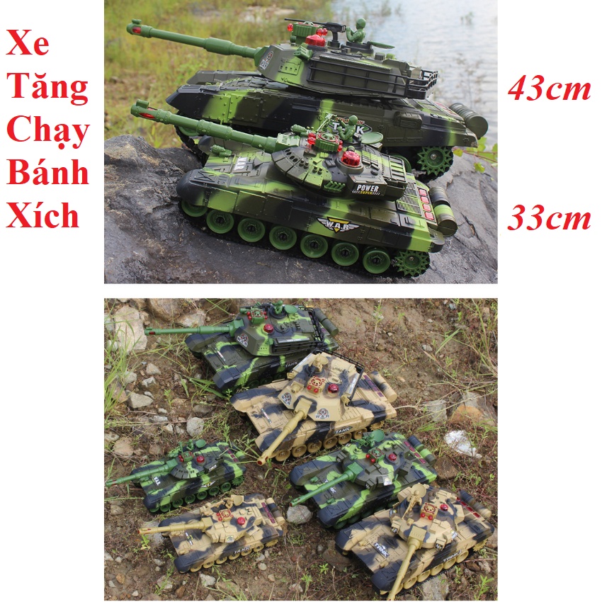 Xe Tăng Điều Khiển Từ Xa Đa Dạng Mẫu, Di Chuyển Vượt Địa Hình, Đèn Sáng Lấp Lánh, Nhạc Chiến Đấu Vui Nhộn