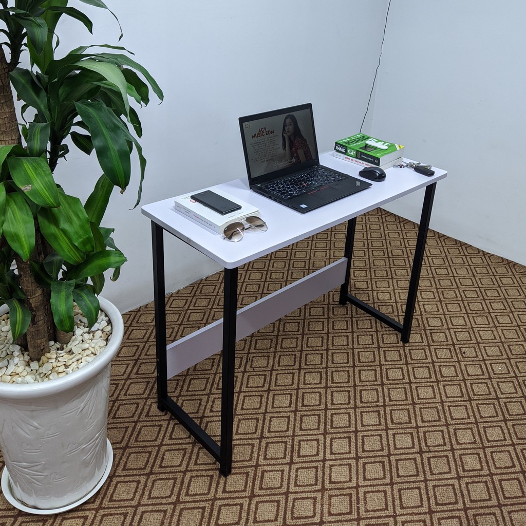 [ COMBO ] Bàn làm việc, học tập kiểu hàn kèm ghế Eames full phụ kiện lắp đặt. | BigBuy360 - bigbuy360.vn