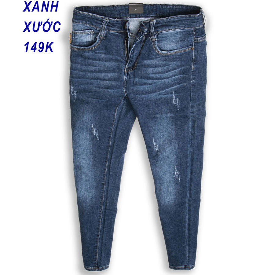 QUẦN JEAN NAM DÁNG SKINNY, QUẦN BÒ NAM, QUẦN JEAN DÀI NAM BỀN MÀU - QJ435.180